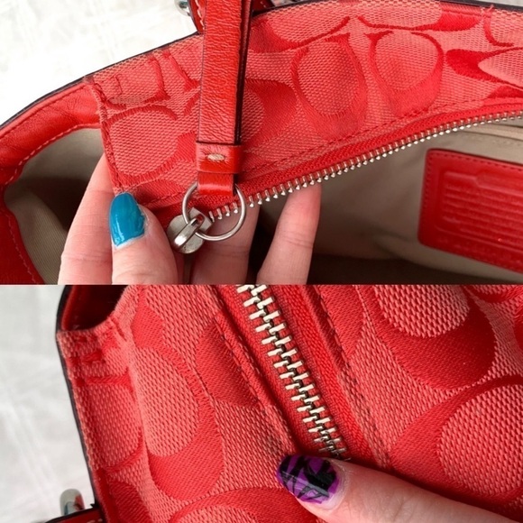 Y2K Coach Cherry Signature Jacquard Gallery Monogram Purse Rare Shoulder Bag - Picture 13 of 17